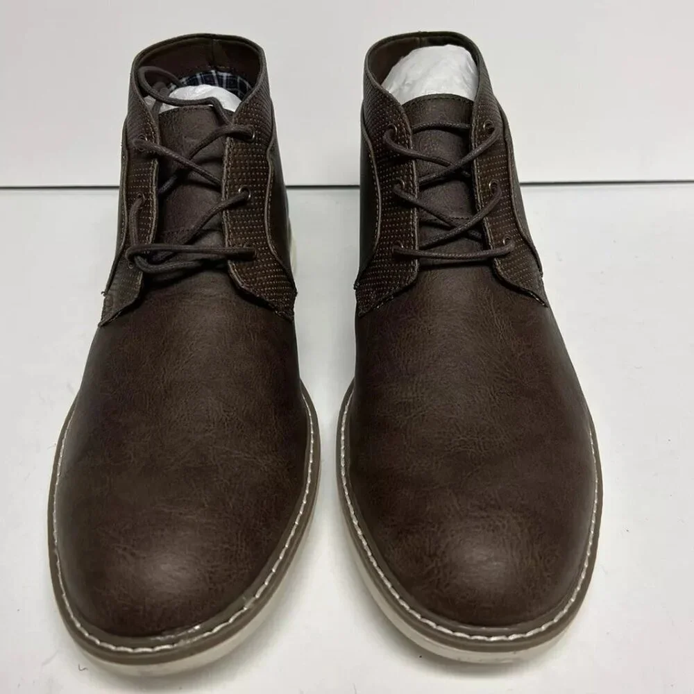 Ben Sherman Mens Stateside Chukka Boot Brown Size 12 M